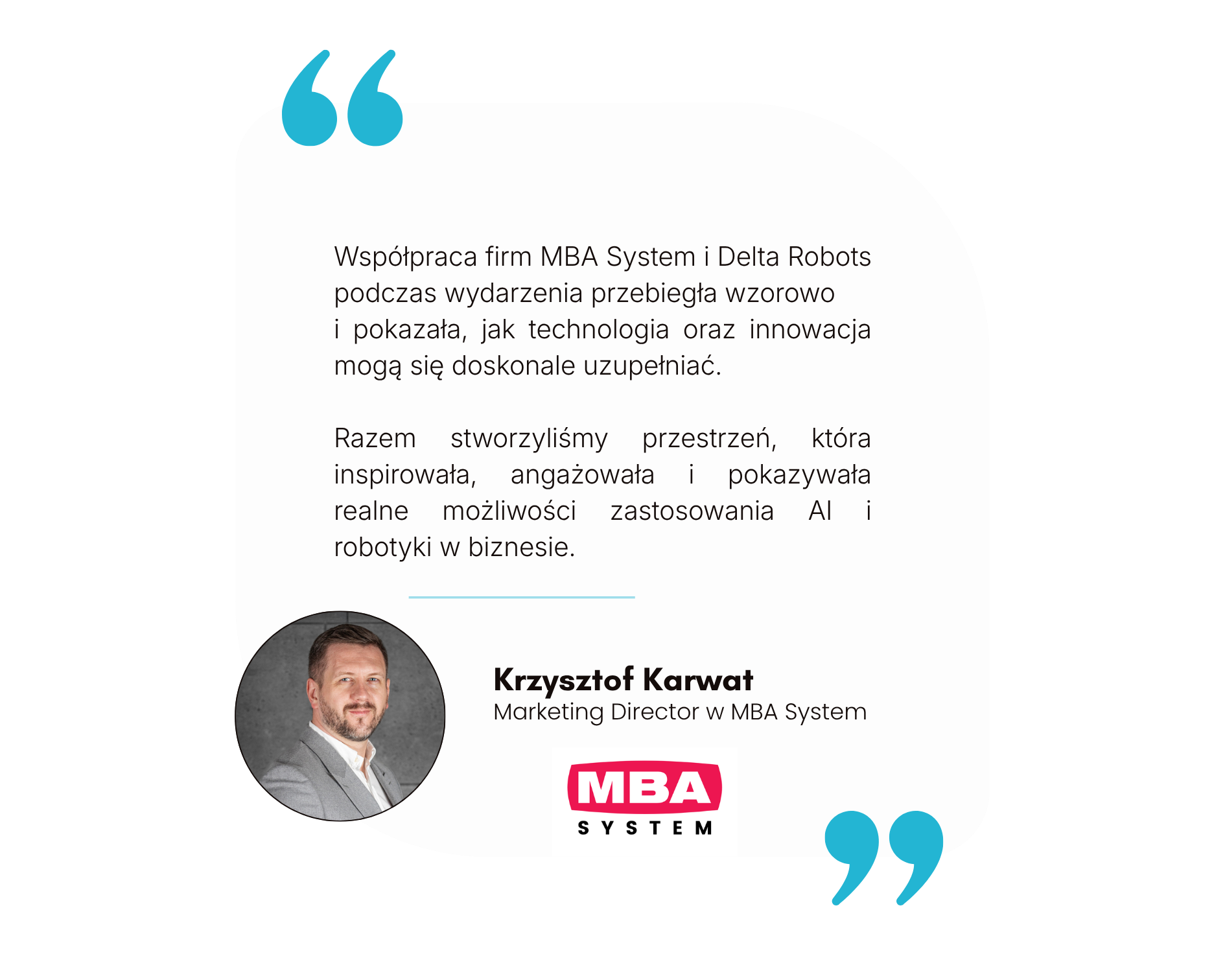Krzysztof Karwat z MBA System